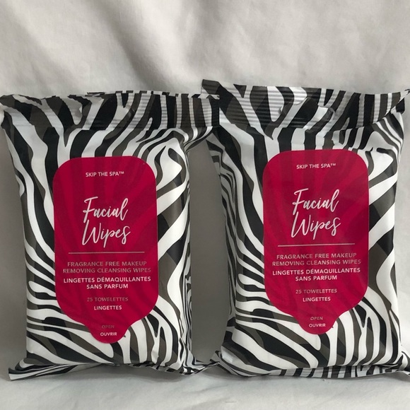 2PK fragrance free make up removing cleansing facial wipes. 50 PCs in total. - Picture 1 of 2